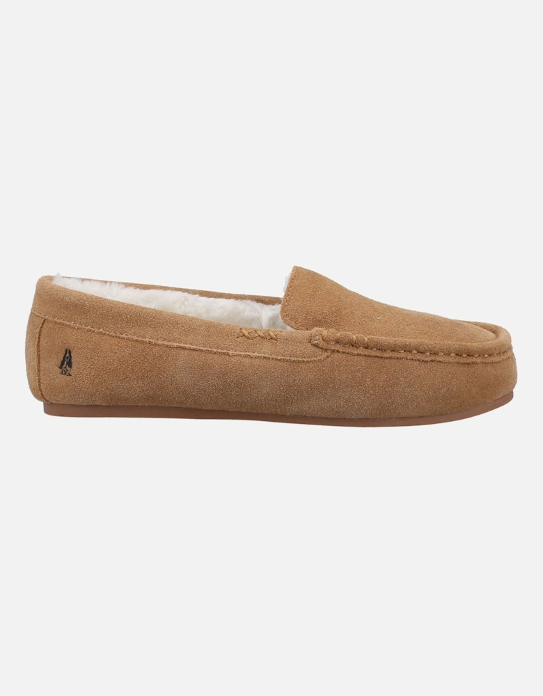 Annie Mocassin Suede Women's Tan Slippers