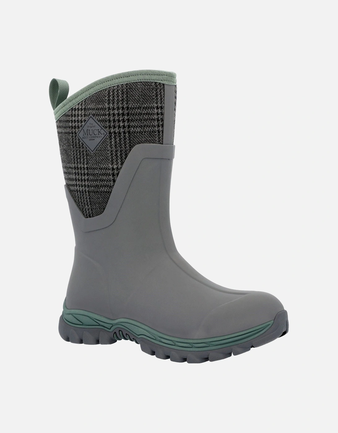 Muck Boots Arctic Sport II Neoprene Grey/Plaid Wellington Boots, 10 of 9