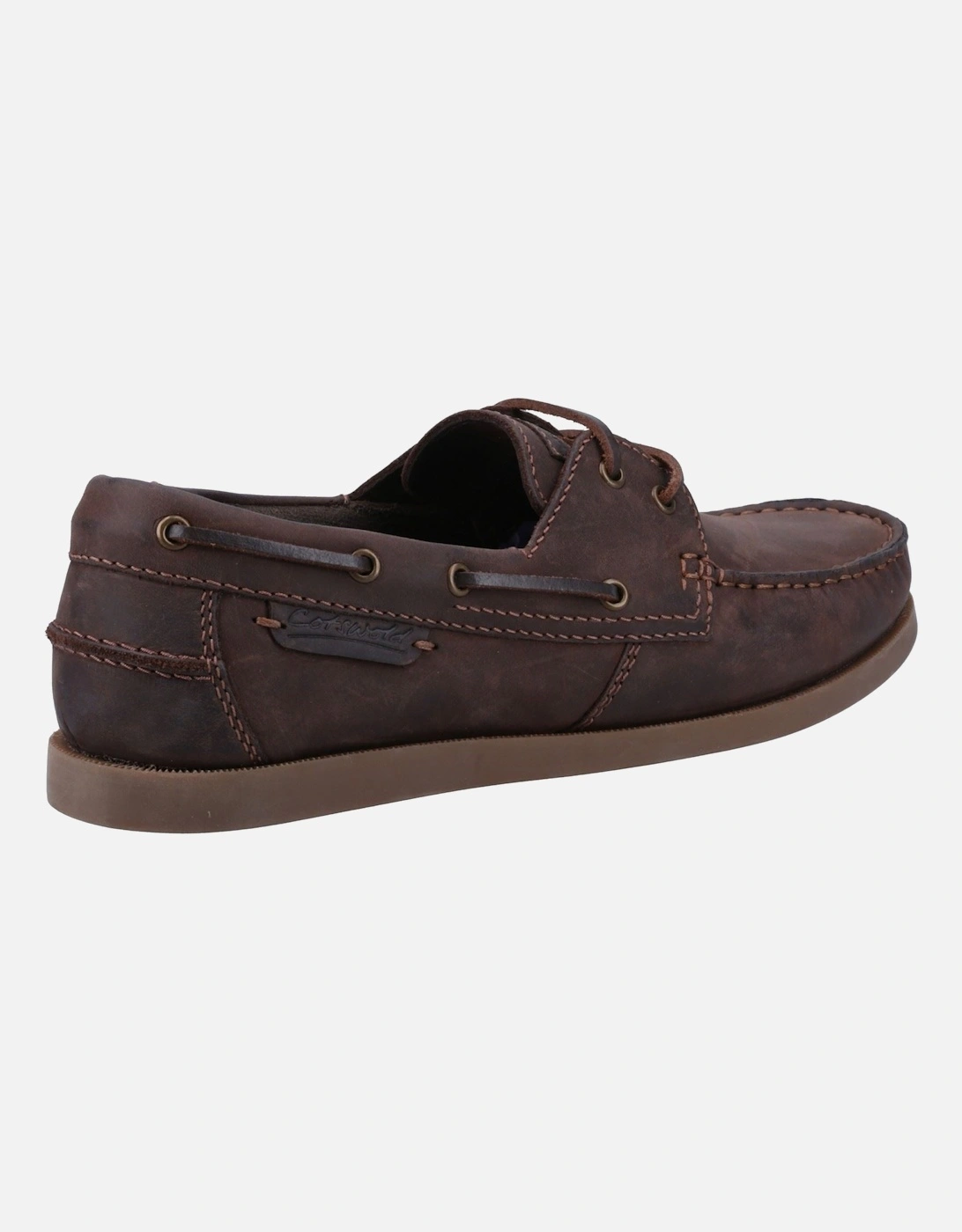 Waterlane Leather Women's Brown Boat Shoes