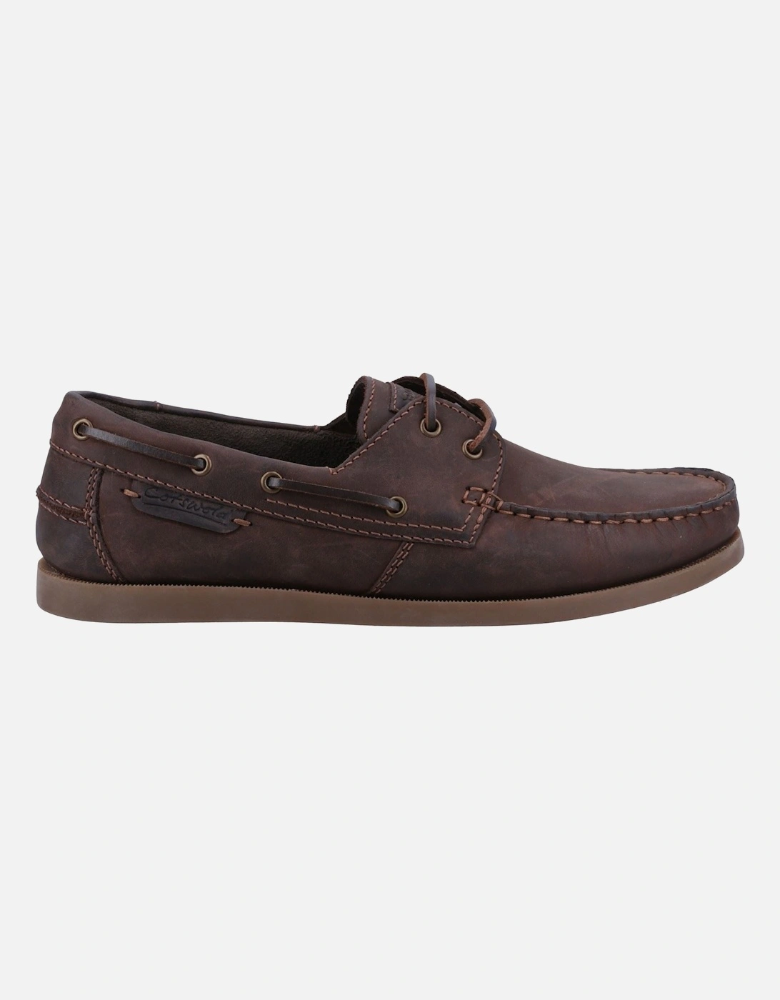 Waterlane Leather Women's Brown Boat Shoes