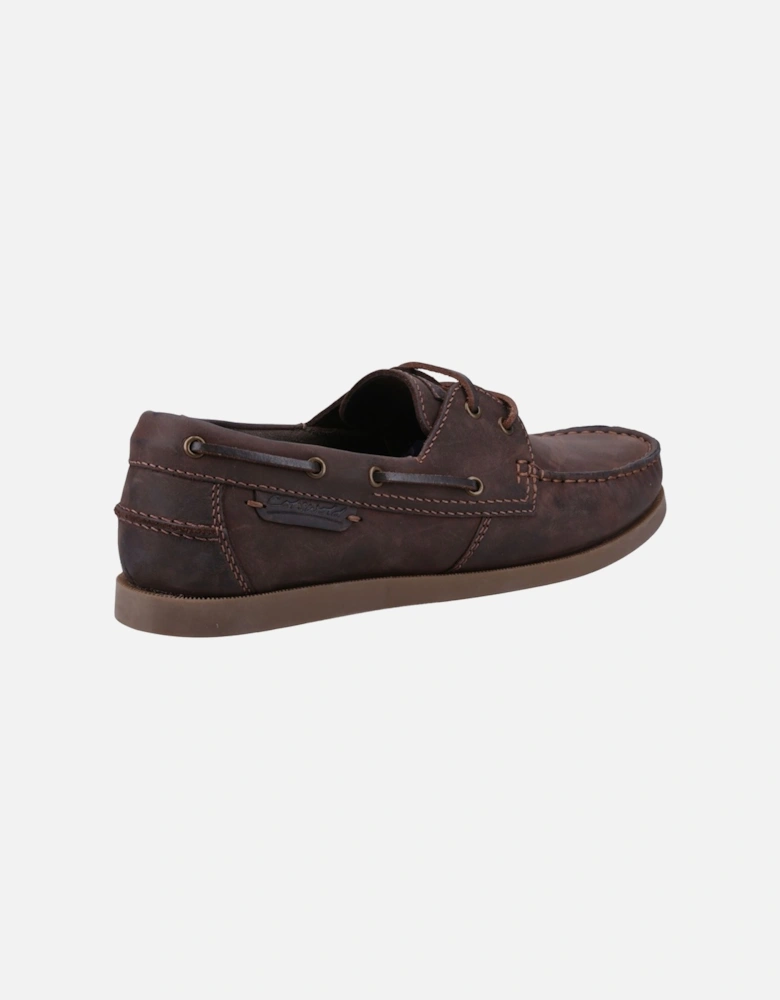 Waterlane Leather Women's Brown Boat Shoes