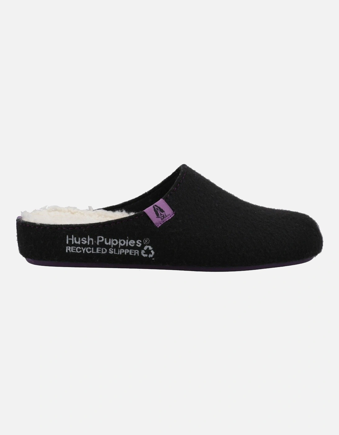 The Good 90% Recycled RPET Polyester Women's Black Slippers