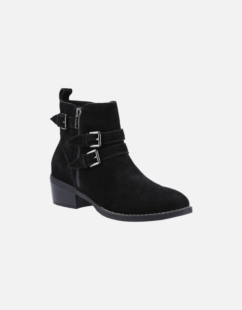 Jenna Leather Women's Black Boots