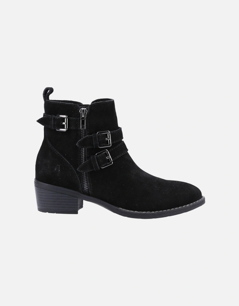 Jenna Leather Women's Black Boots