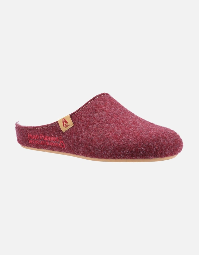 The Good 90% Recycled RPET Polyester Women's Burgundy Slippers