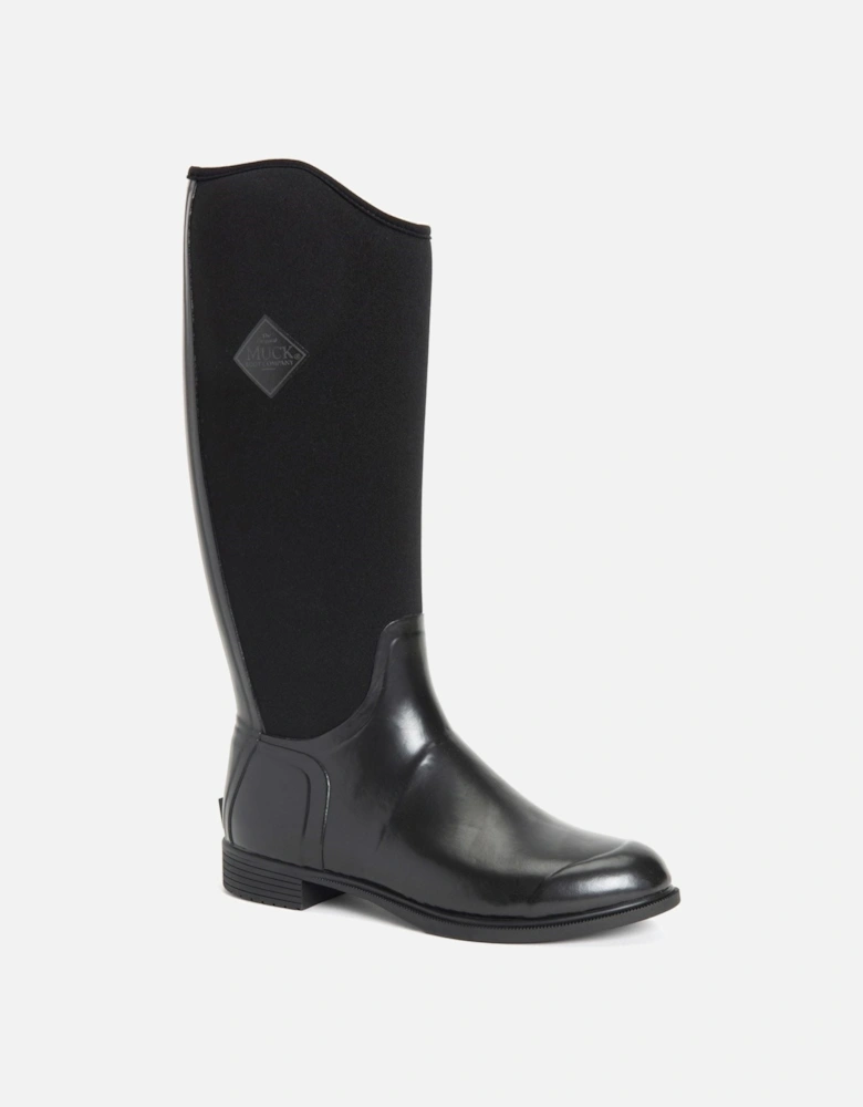 Muck Boots Derby Tall Rubber Black Wellington Boots