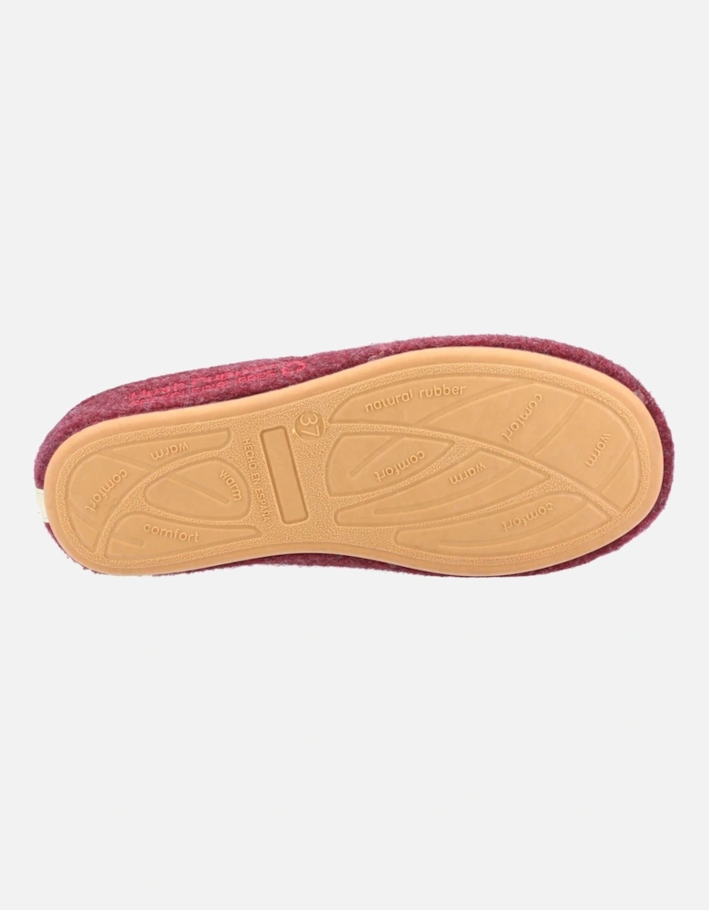 The Good 90% Recycled RPET Polyester Women's Burgundy Slippers