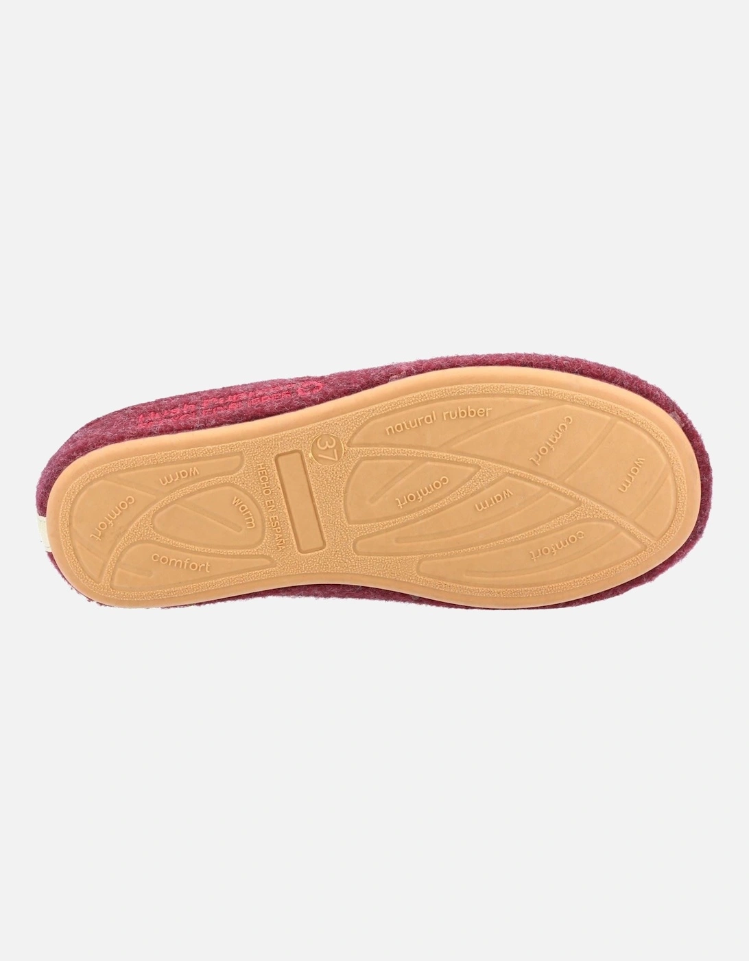 The Good 90% Recycled RPET Polyester Women's Burgundy Slippers