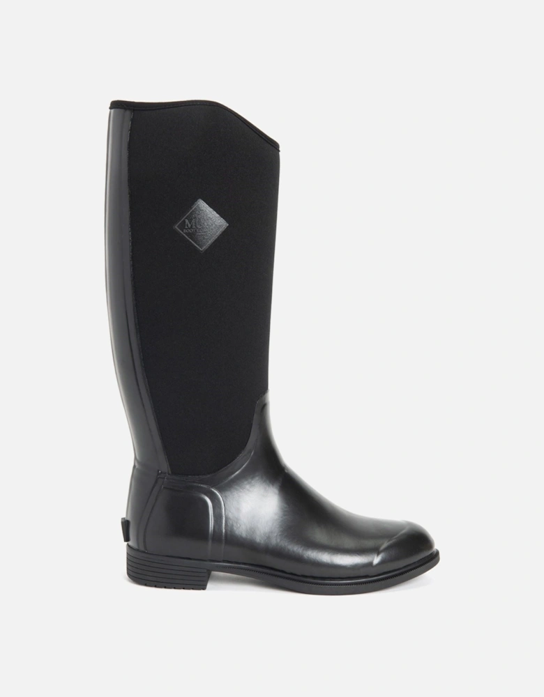 Muck Boots Derby Tall Rubber Black Wellington Boots