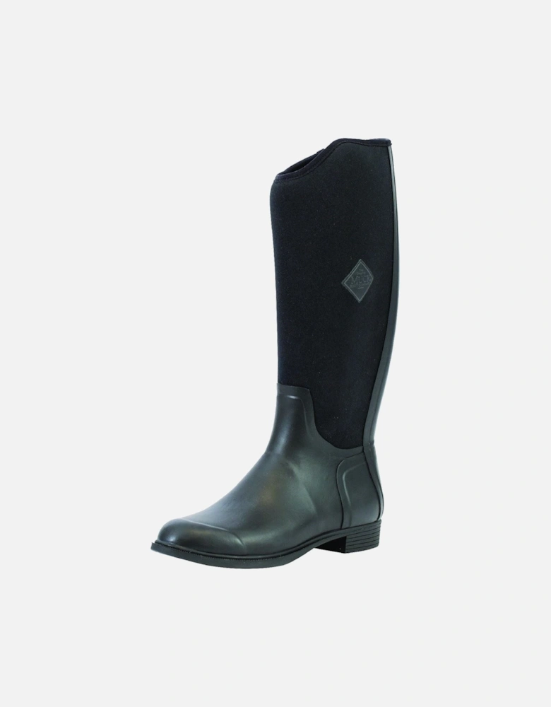 Muck Boots Derby Tall Rubber Black Wellington Boots