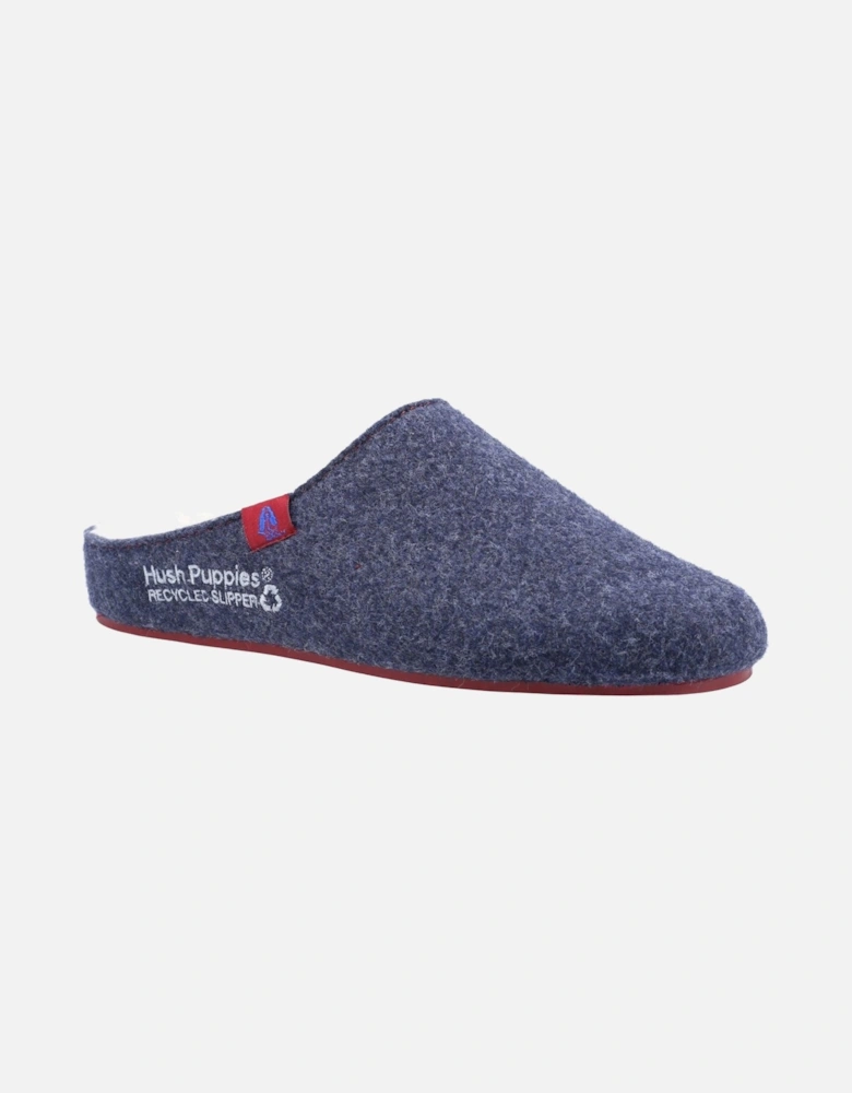 The Good 90% Recycled RPET Polyester Men's Navy Slippers