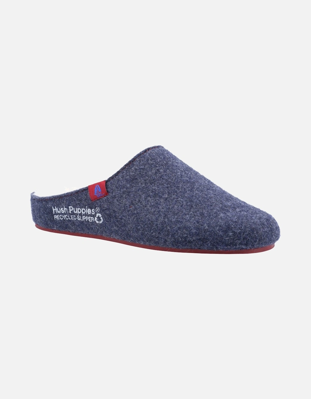 The Good 90% Recycled RPET Polyester Men's Navy Slippers, 10 of 9