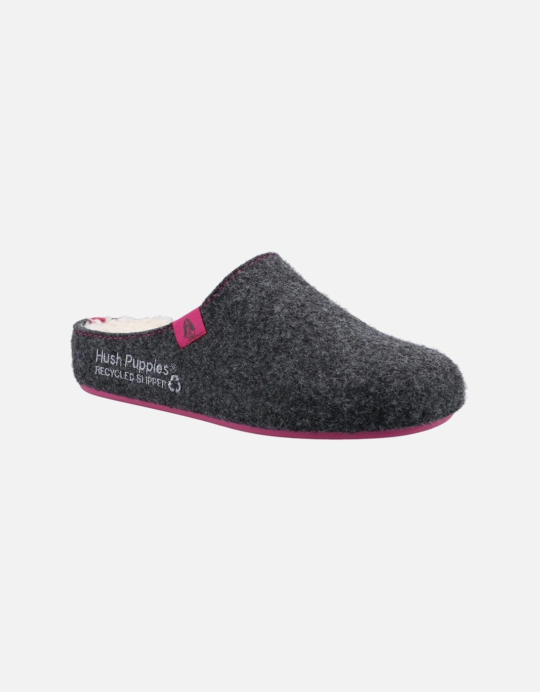 Hush Puppies Women's Grey The Good 90% Recycled Rpet Synthetic Charcoal Slippers Uk Size 4 - Image 2