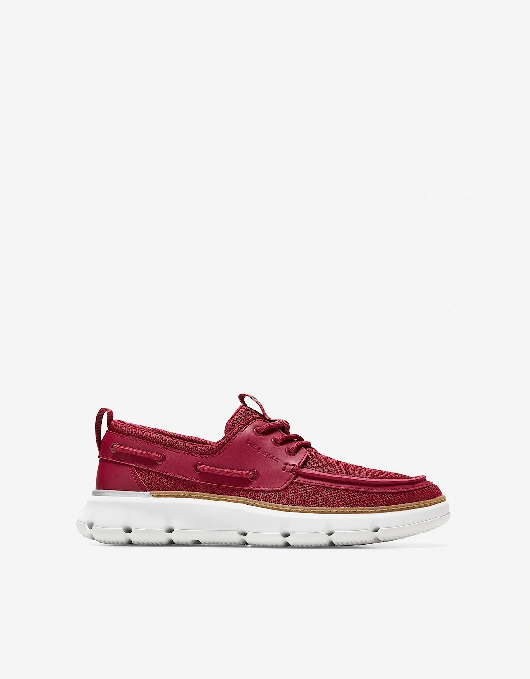 4.ZeroGrand Regatta Nylon Men's Red Boat Shoes