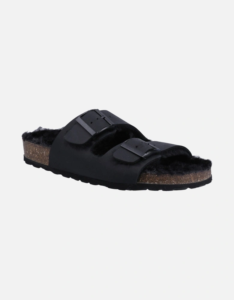 Jessie Leather Women's Black Slippers