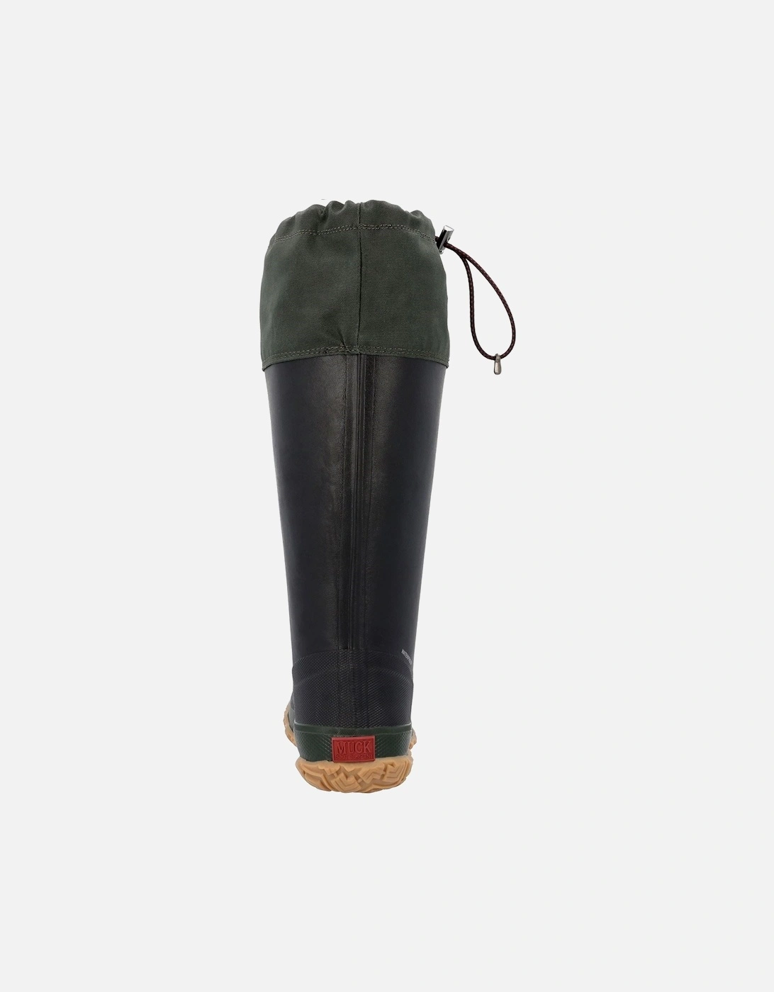 Muck Boots model Forager Wellingtons Unisex in Black/Moss Green