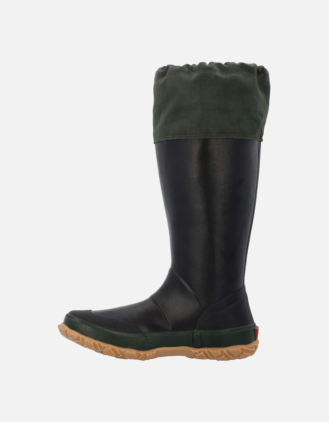 Muck Boots model Forager Wellingtons Unisex in Black/Moss Green