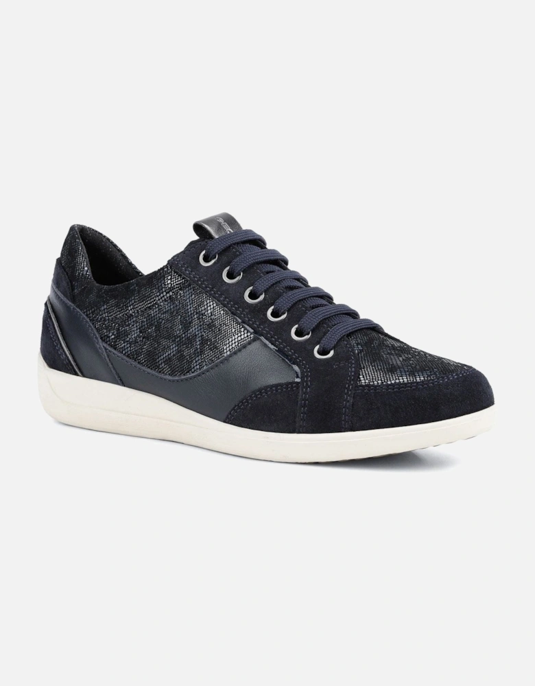 Myria Leather Women's Navy/Blue Trainers