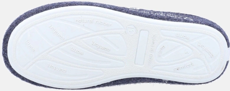 The Good 90% Recycled RPET Polyester Women's Navy Slippers