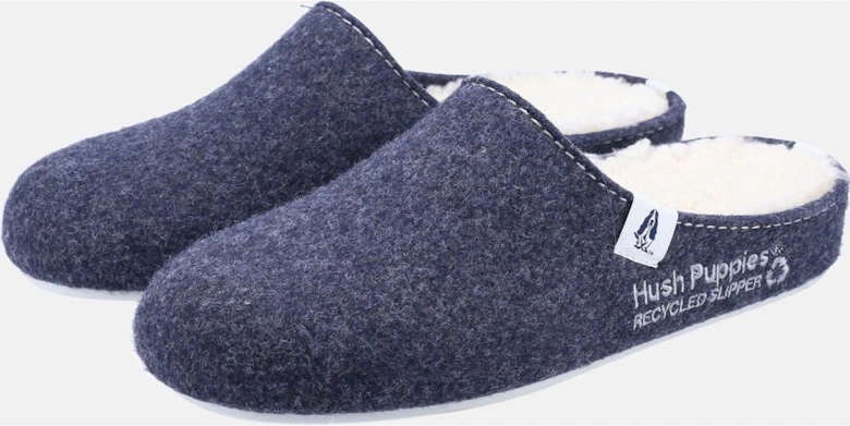 The Good 90% Recycled RPET Polyester Women's Navy Slippers