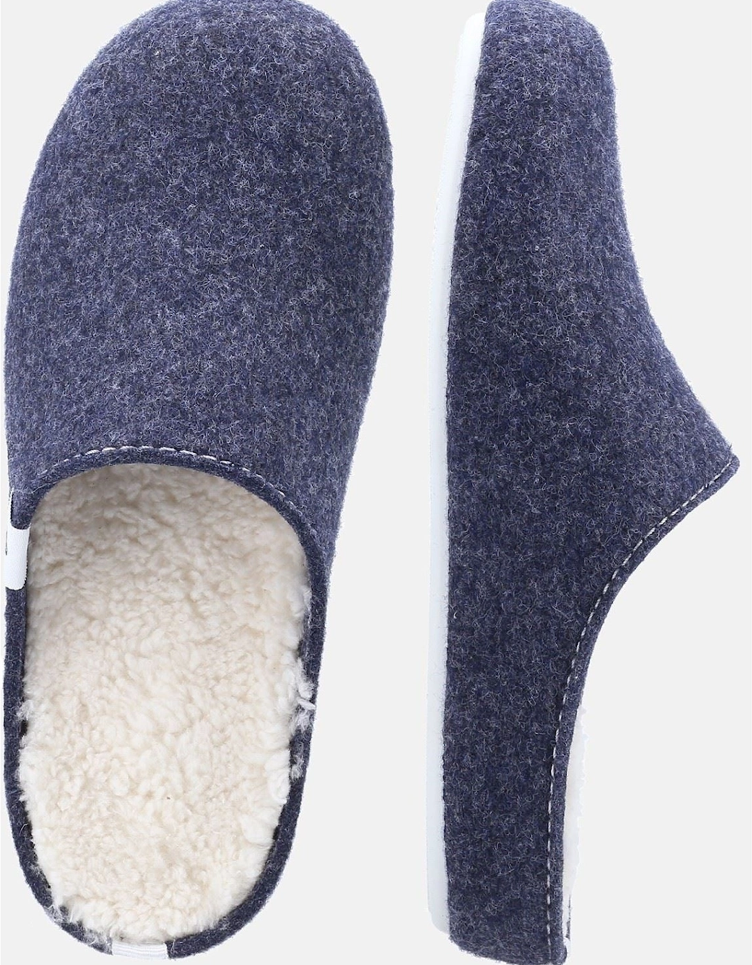 The Good 90% Recycled RPET Polyester Women's Navy Slippers