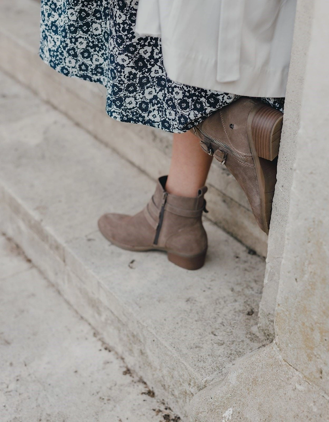 model Jenna Ankle Boot Female in Taupe