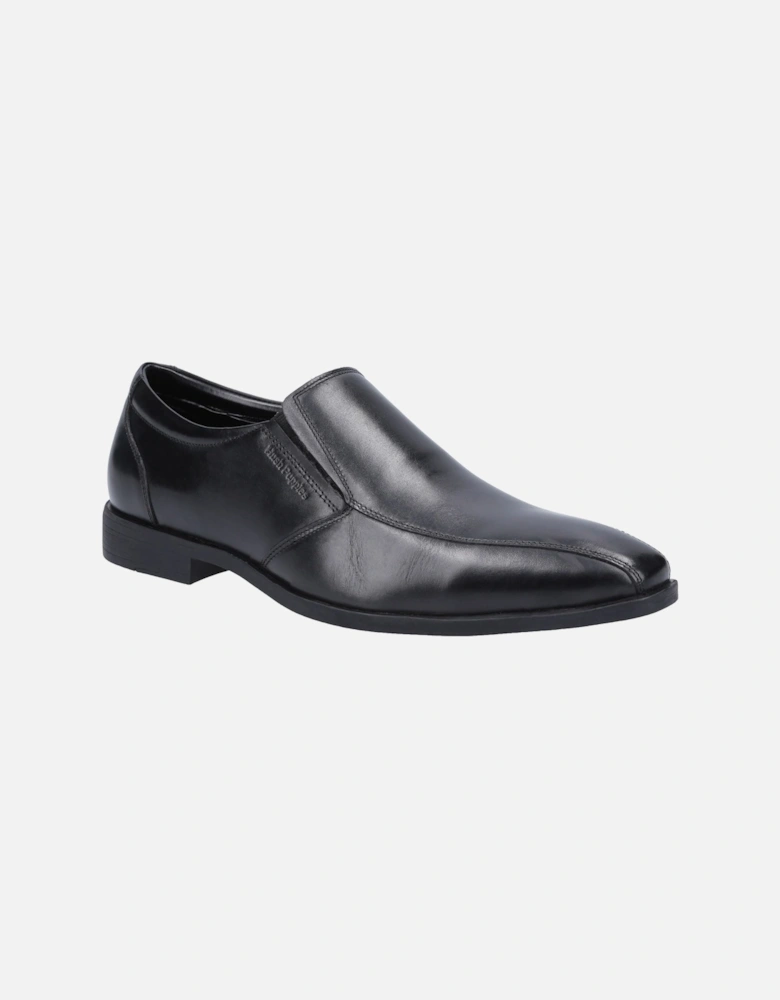 Ellis Leather Men's Black Slip-On Shoes