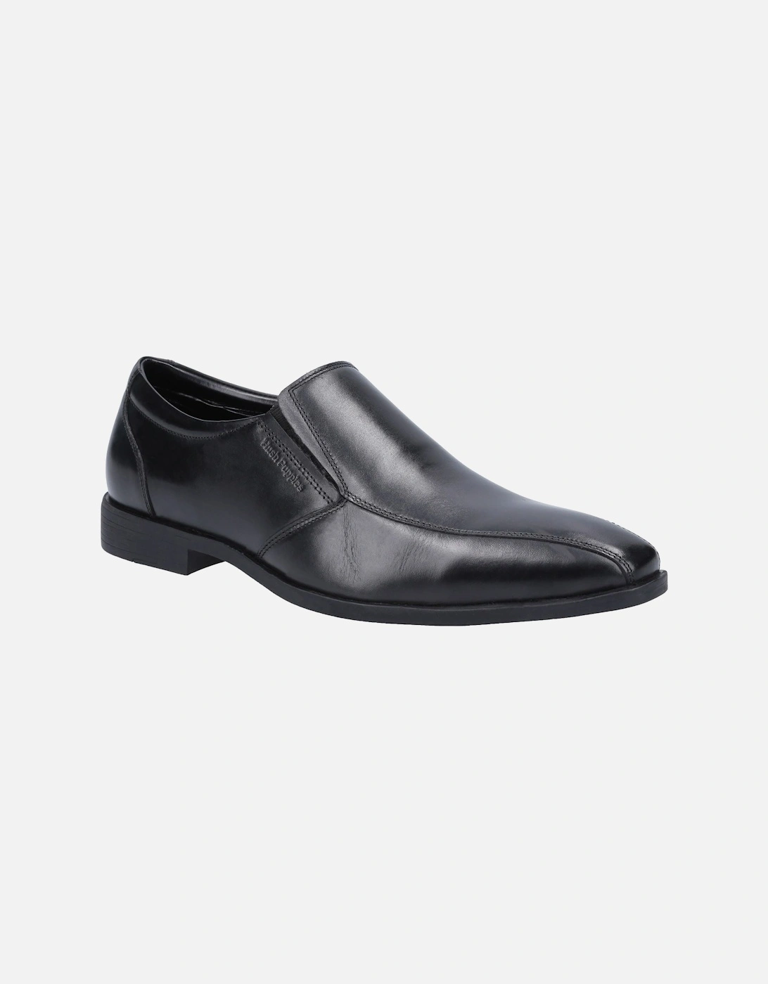 Ellis Leather Men's Black Slip-On Shoes, 5 of 4