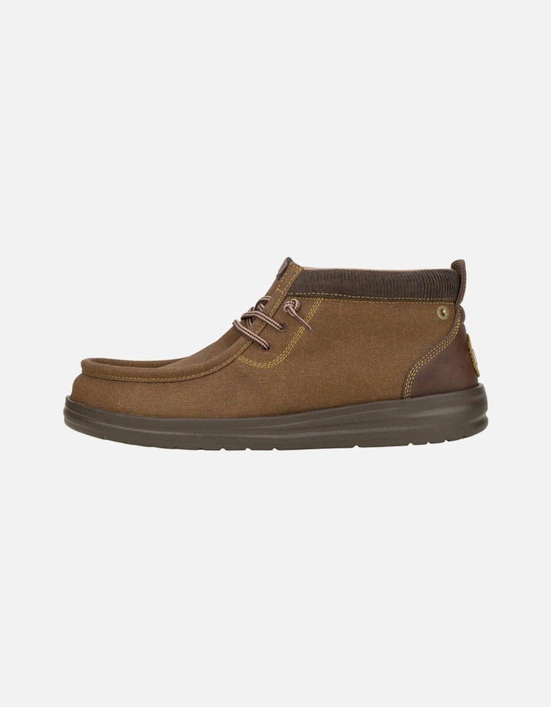 HEYDUDE model Wally Mid GripR Boots Male in Dark Brown