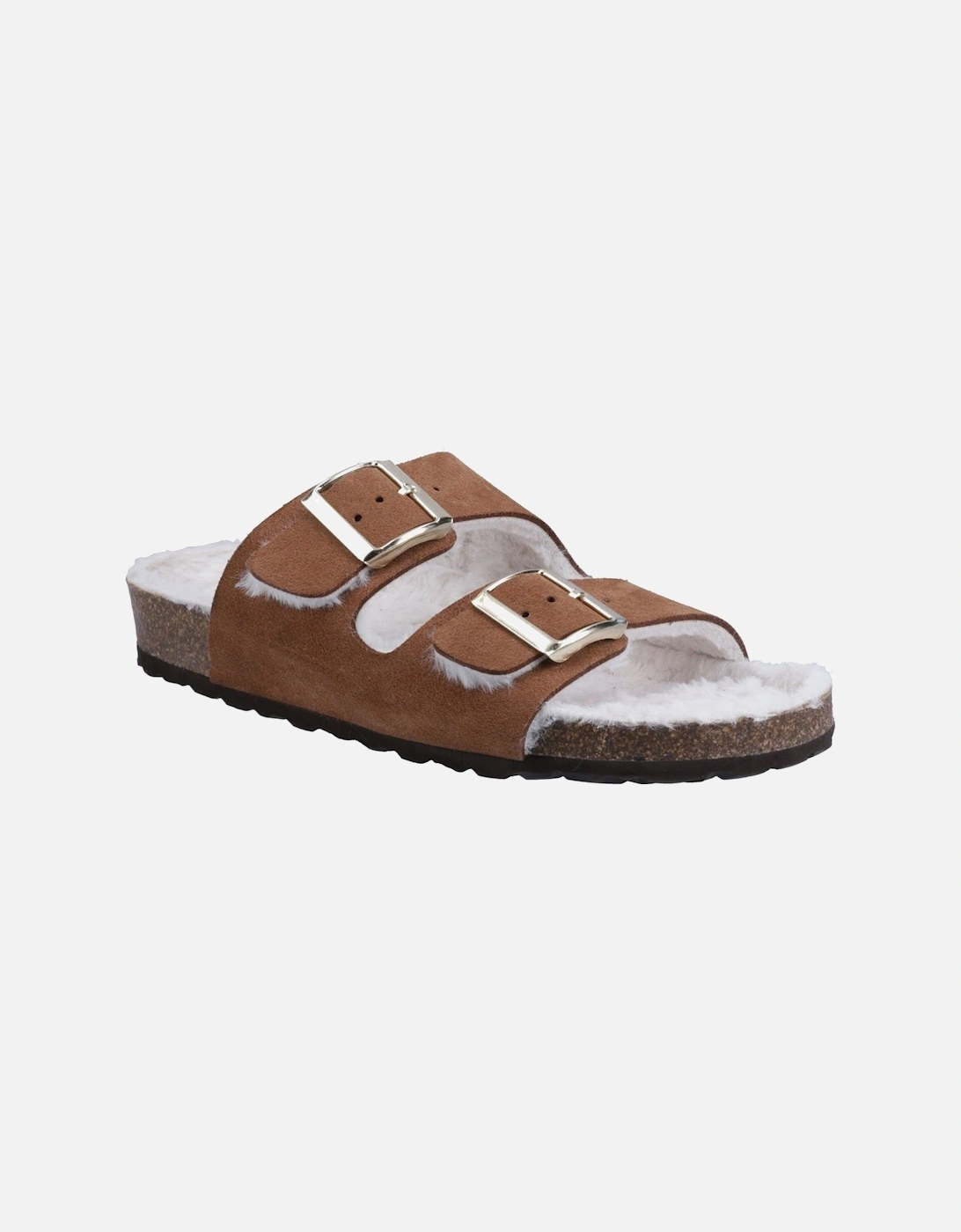 Hush Puppies Women's Brown Jessie Mule Slipper Tan - Size UK 7 / Eu 40 / Us 8