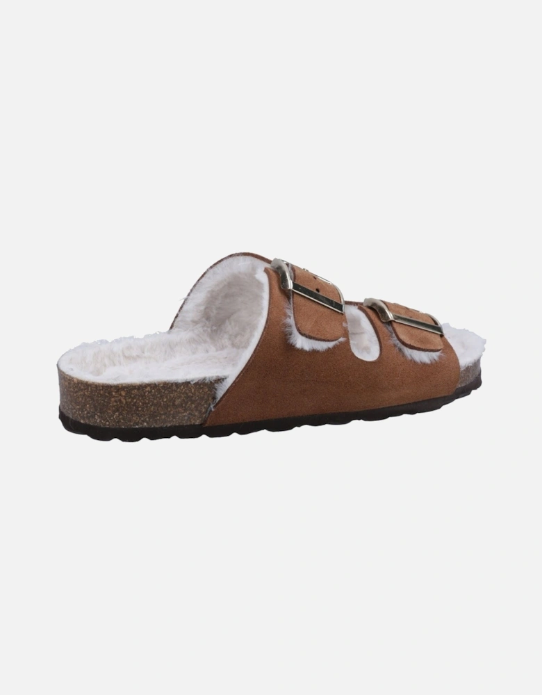 Jessie Leather Women's Tan Slippers