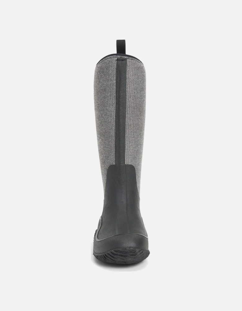 Muck Boots Hale Rubber Black W/ Fuzzy Herringbone Wellington Boots