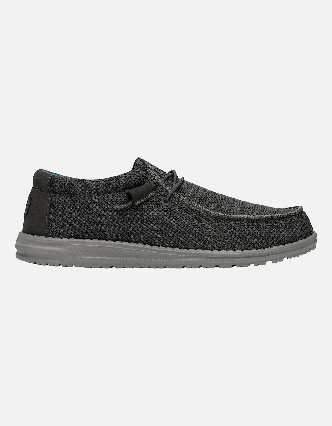 HEYDUDE model Wally Sox Shoe Male in Charcoal