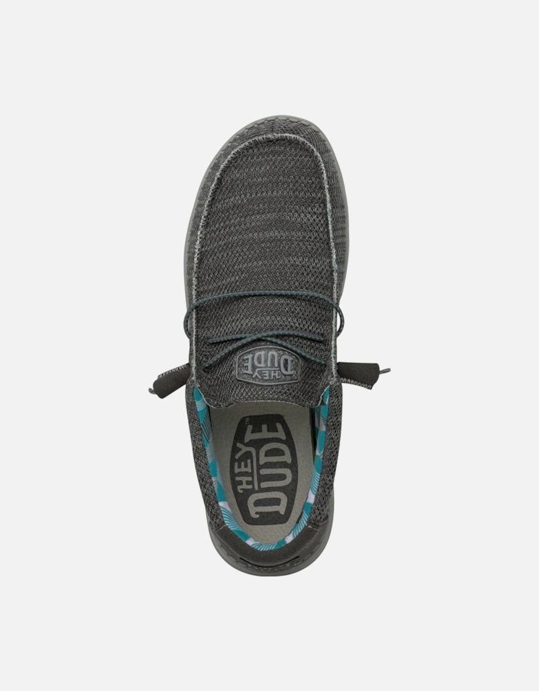 HEYDUDE model Wally Sox Shoe Male in Charcoal