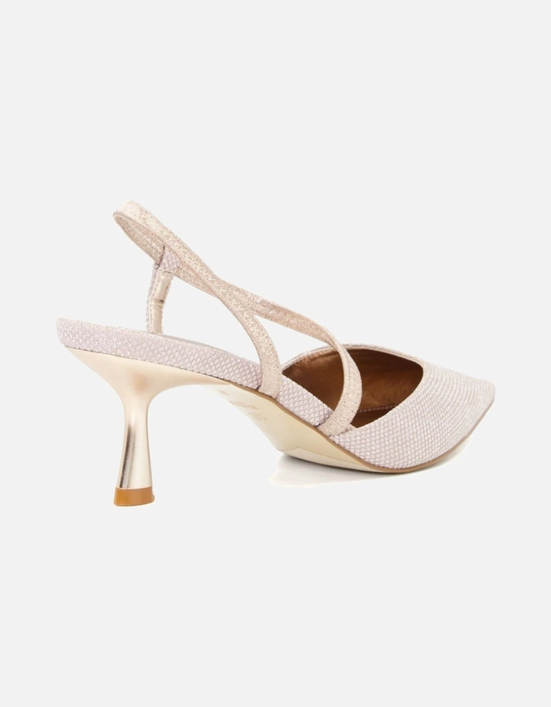 Dune Citrus Synthetic Women's Rose Gold Heels