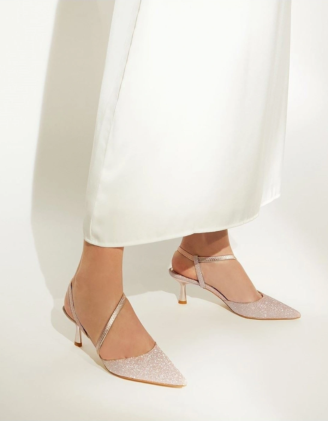 Dune model Citrus Court Shoes Female in Rose Gold