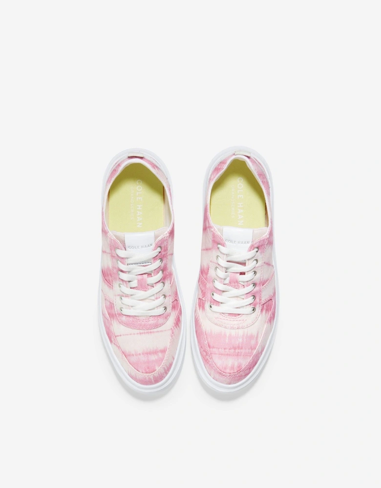 GrandPro Rally Canvas 100% Cotton Women's Pink Ikat Print/Optic White Trainers