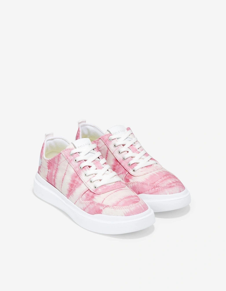 GrandPro Rally Canvas 100% Cotton Women's Pink Ikat Print/Optic White Trainers