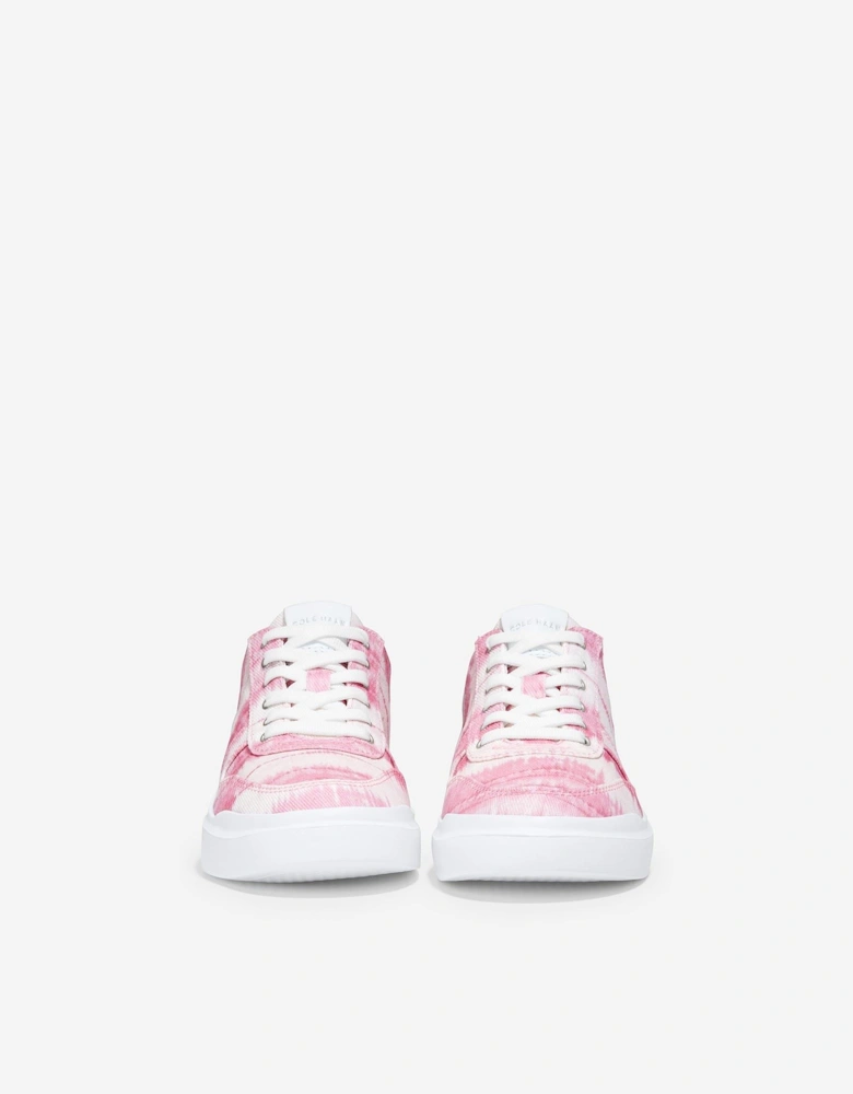 GrandPro Rally Canvas 100% Cotton Women's Pink Ikat Print/Optic White Trainers