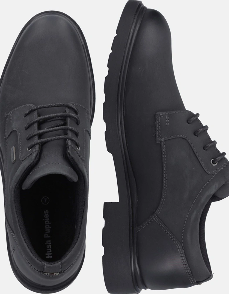 Pearce Leather Men's Black Lace-Up Shoes