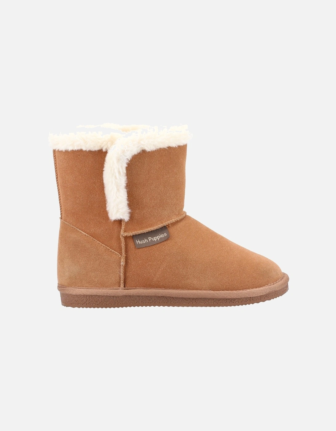 Ashleigh Suede And Faux Fur Women's Tan Slippers