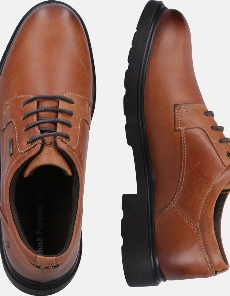 Pearce Leather Men's Tan Lace-Up Shoes