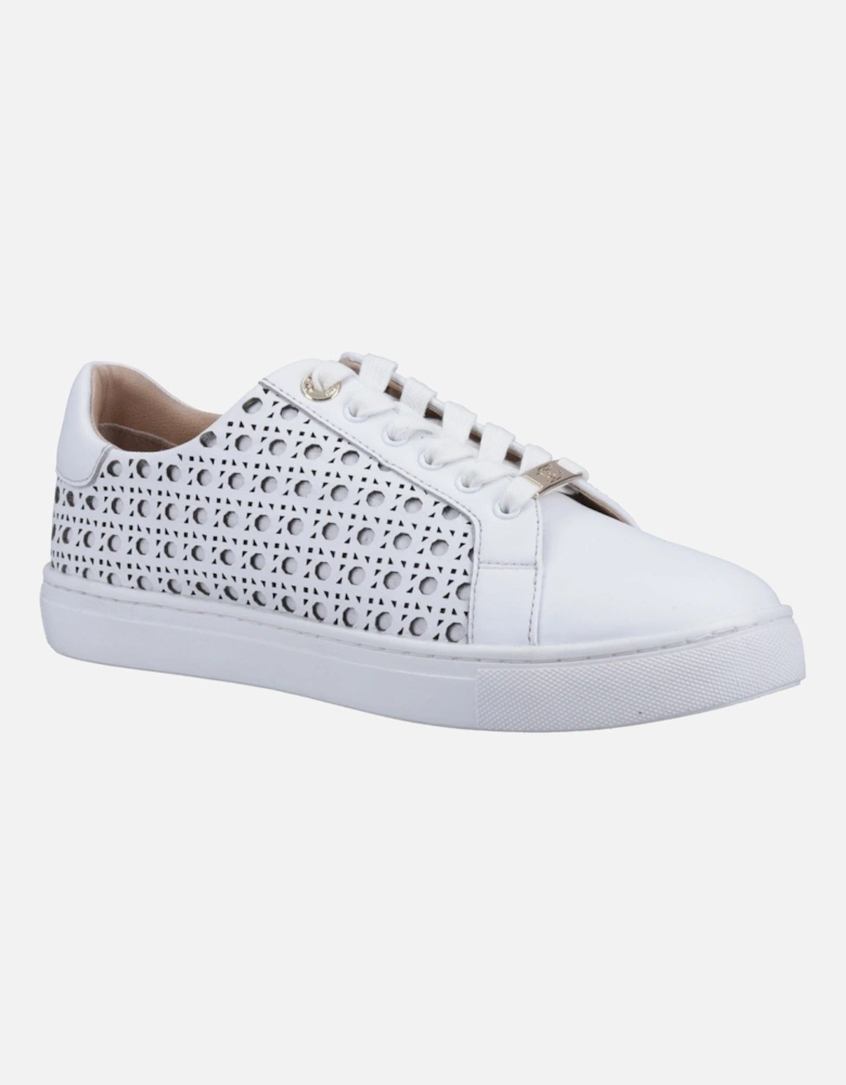 Dune Ease Leather Women's White Trainers