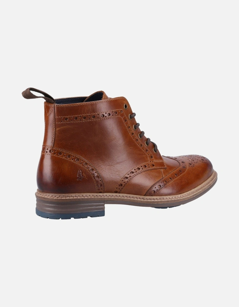 model Joshua Brogue Boot Male in Tan