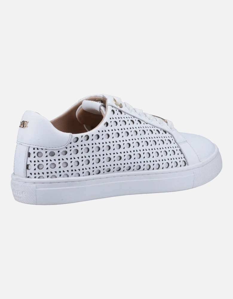 Dune Ease Leather Women's White Trainers