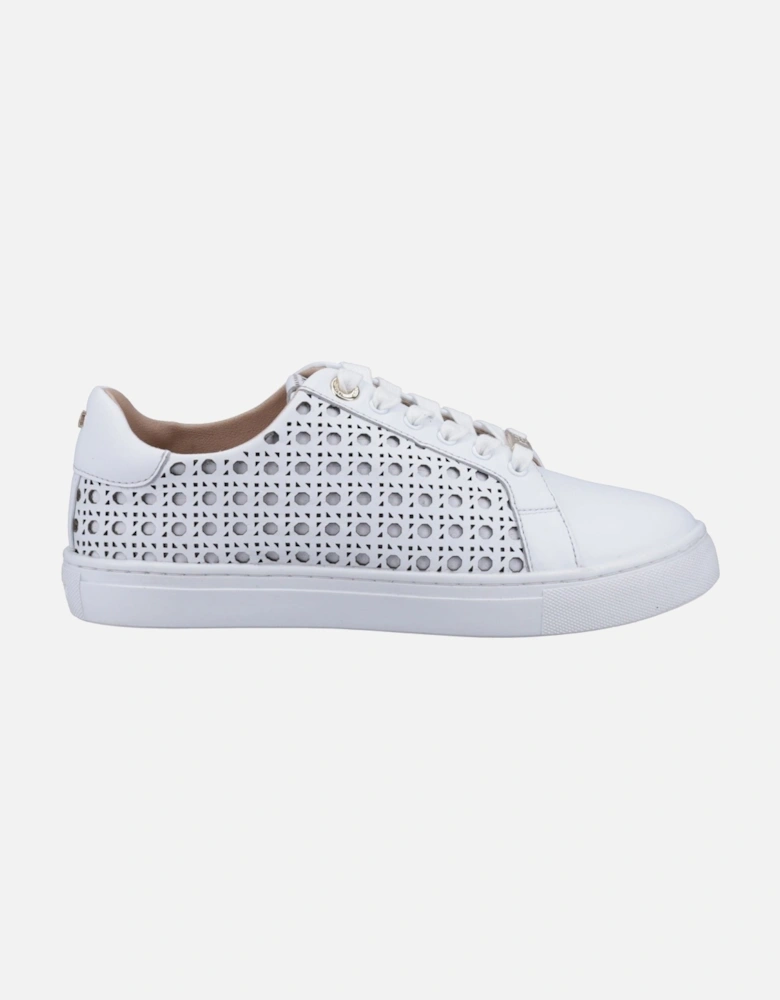 Dune Ease Leather Women's White Trainers