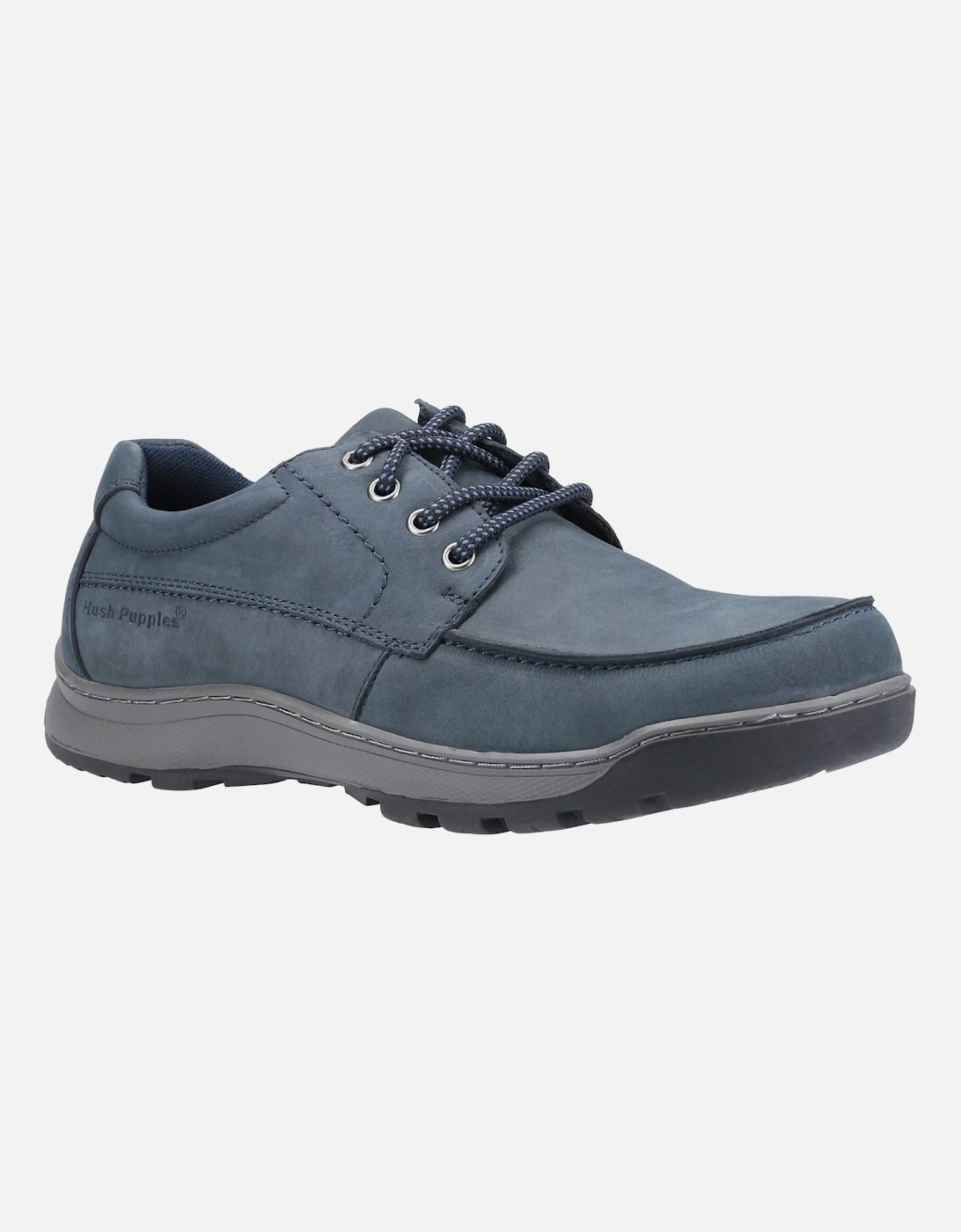 model Tucker Lace Shoe Male in Navy Nubuck, 5 of 4