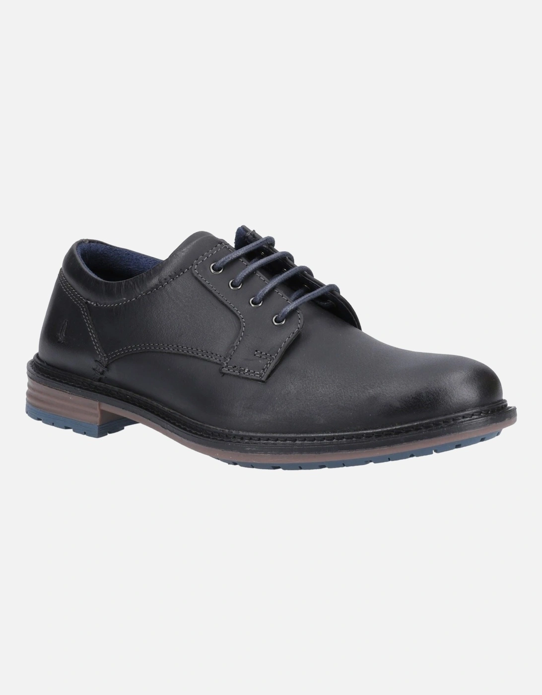 Julian Leather Men's Black Lace-Up Shoes, 6 of 5