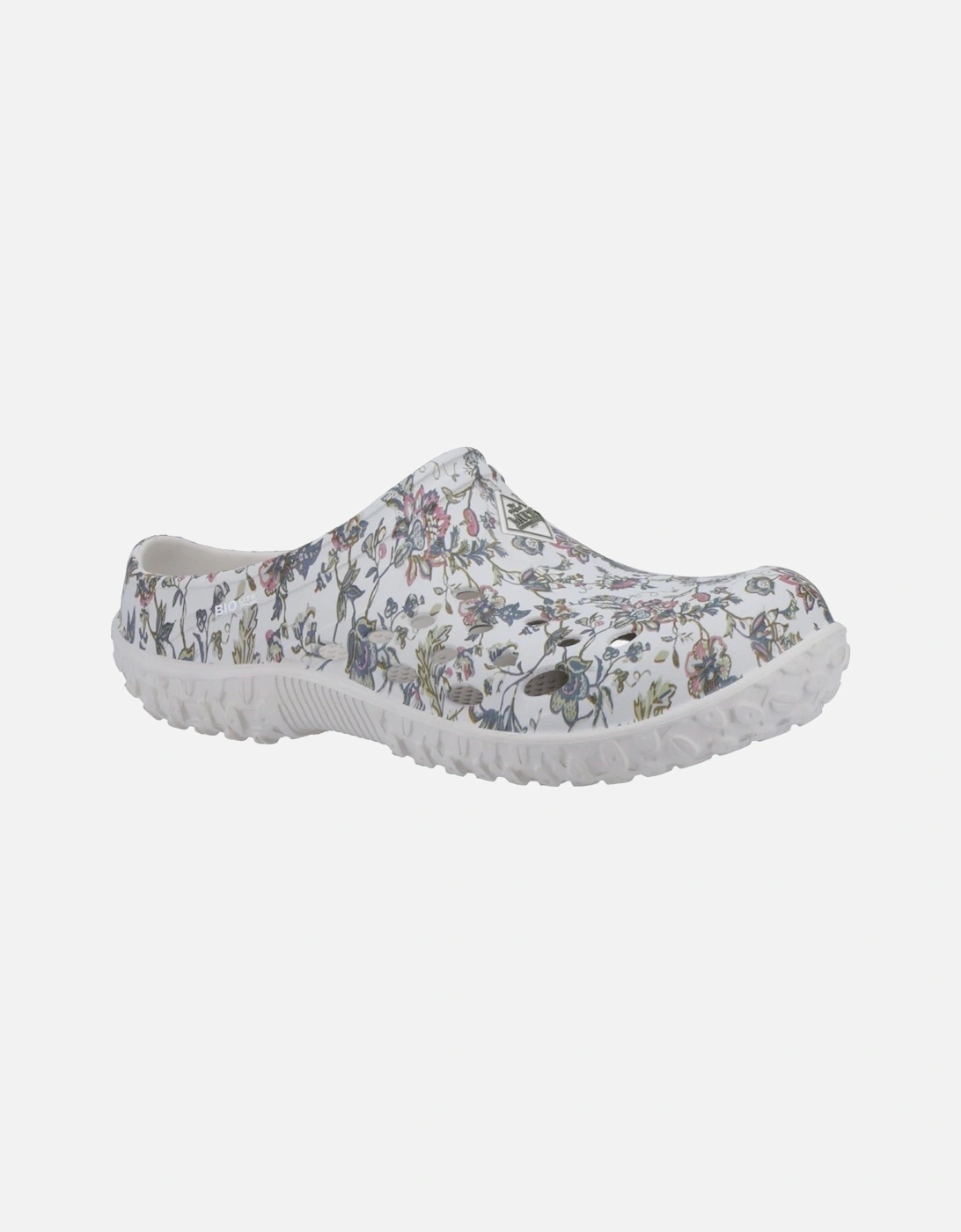 Muck Boots Muckster Lite Synthetic Light Grey/Floral Print Clogs, 10 of 9