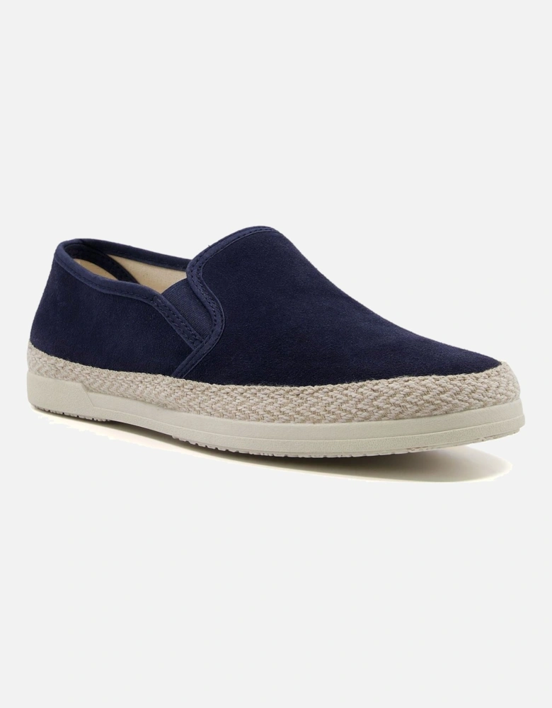 Dune Francisco Suede Men's Navy Trainers